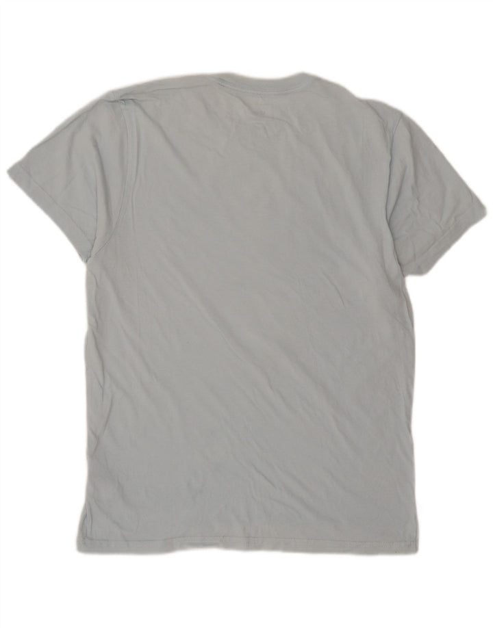 Vans Herren Custom Fit Grafik-T-Shirt-Oberteil aus mittelblauer Baumwolle
