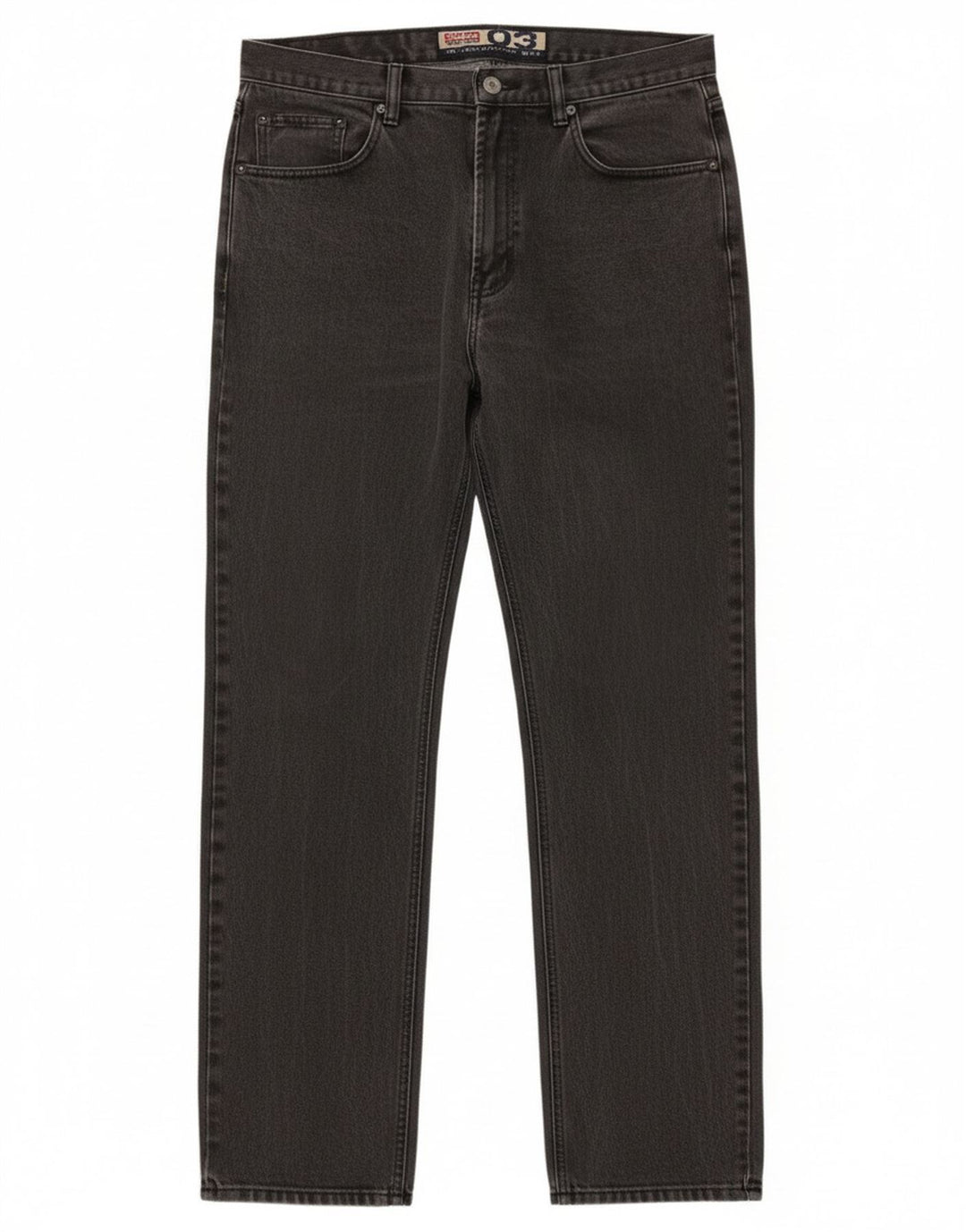 Jinglers Herren Straight Jeans W35 L34 Graue Baumwolle