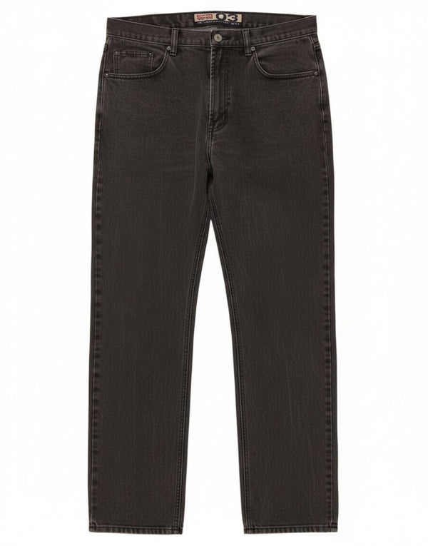 Jinglers Herren Straight Jeans W35 L34 Graue Baumwolle