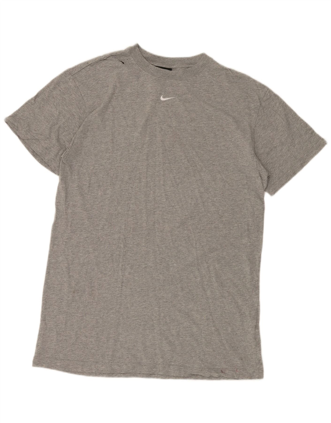 NIKE Herren-T-Shirt-Oberteil aus mittelgrauer Baumwolle