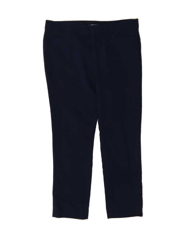 CHAPS Damen Petite Slim Freizeithose US 14 XL W34 L26 Marineblaue Baumwolle