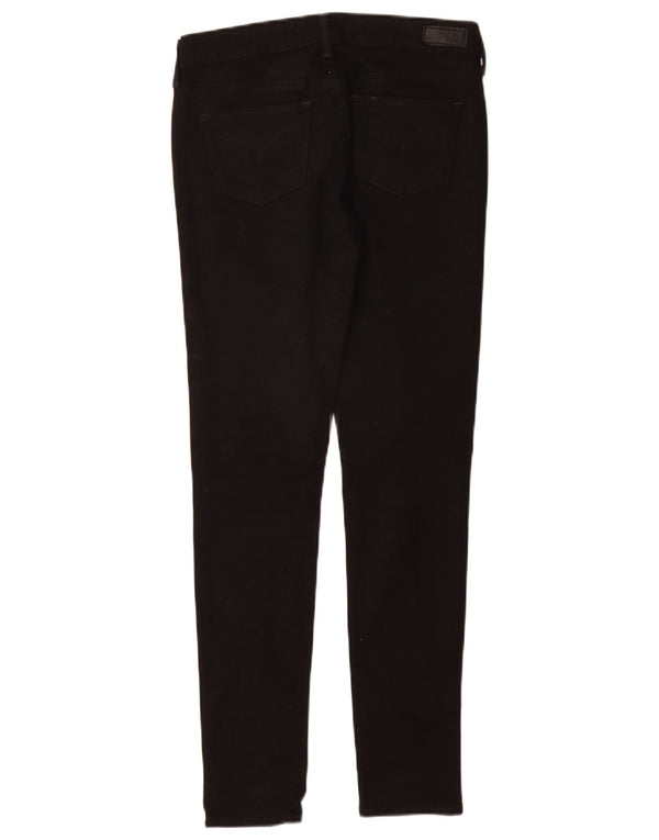 LEVI'S Damen Slight Curve Modern Rise Skinny Jeans W25 L30 Schwarz Baumwolle