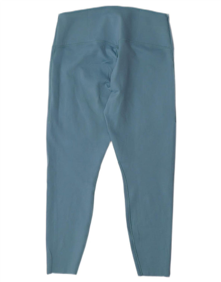 Nike Damen Dri Fit Leggings UK 18 XL Blaues Nylon