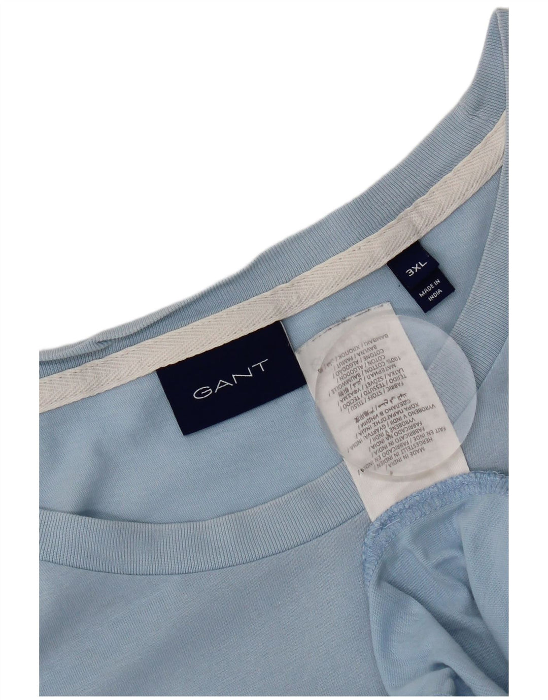 Gant Herren Grafik T-Shirt Top 3XL Blau Baumwolle