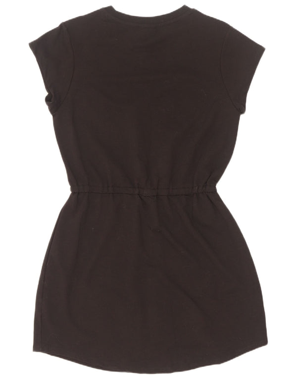 Fila Damen Graphic Basic Kleid UK 14 Mittelschwarze Baumwolle