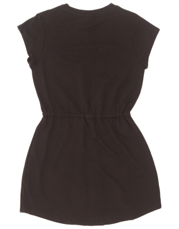 Fila Damen Graphic Basic Kleid UK 14 Mittelschwarze Baumwolle