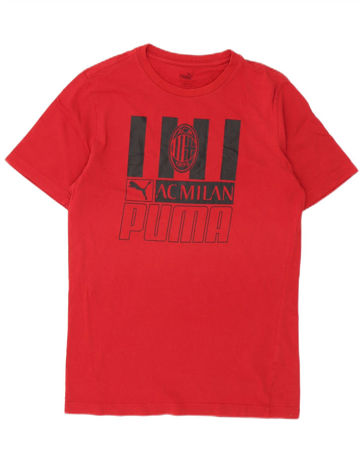 Puma Herren AC Milan Graphic T-Shirt Top Small Rot