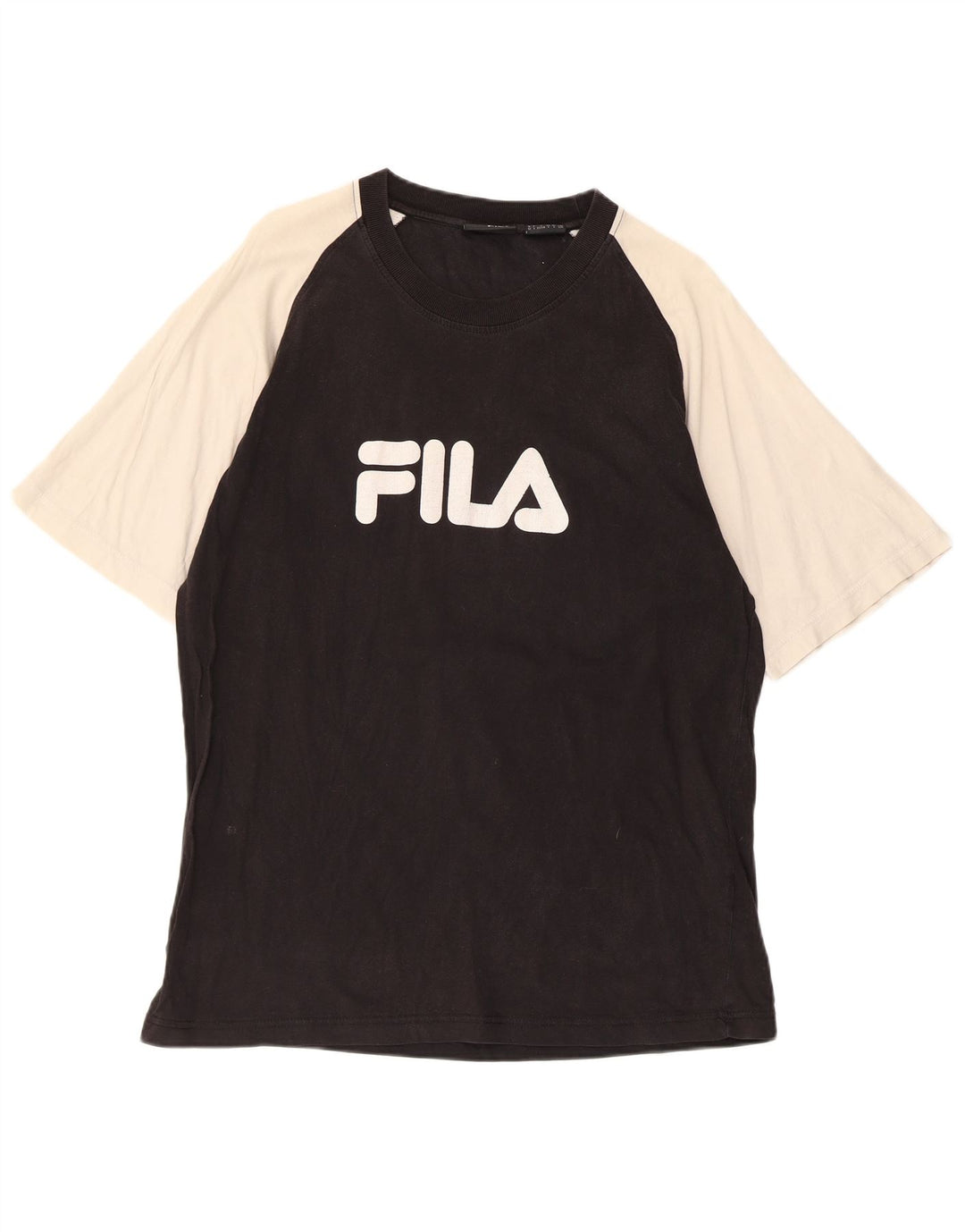 Fila Herren-T-Shirt mit Grafik, groß, Schwarz, Farbblock