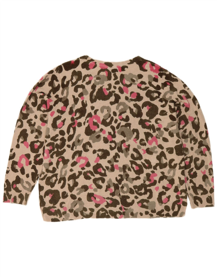 Marks & Spencer Damen-Pullover mit abstraktem Muster und U-Boot-Ausschnitt, UK 20 2XL