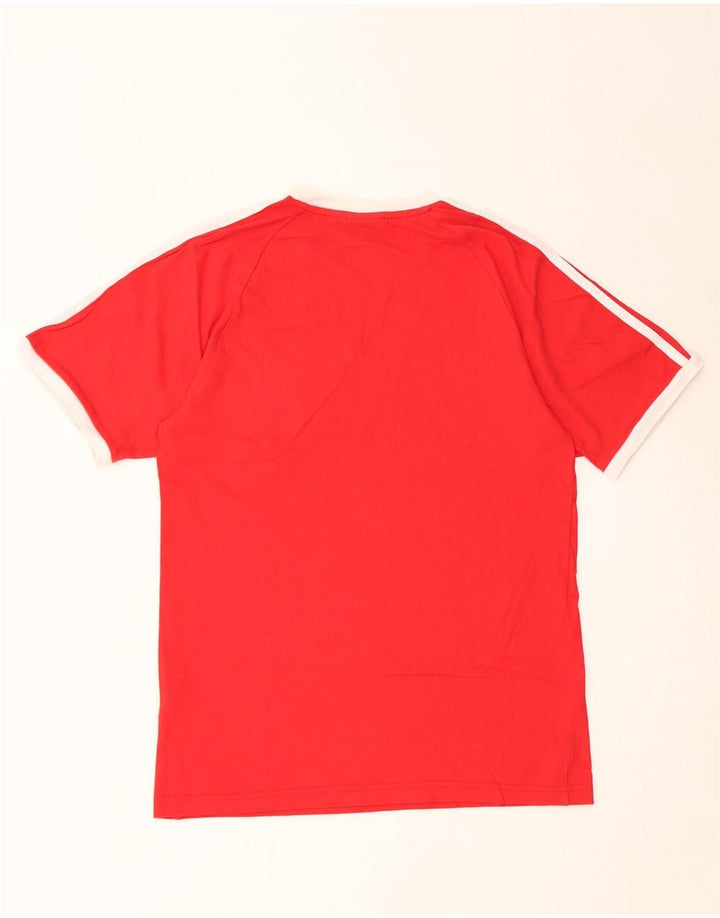 ADIDAS Herren T-Shirt Top Small Rot Baumwolle