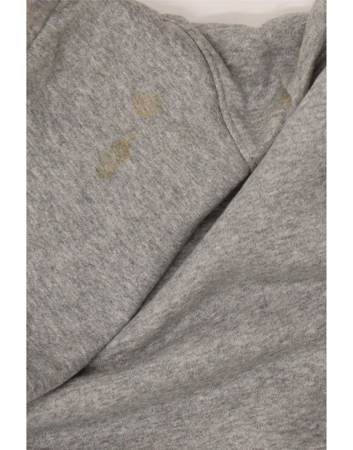 Nike Herren Kapuzenpullover 3XL Grau gefleckte Baumwolle