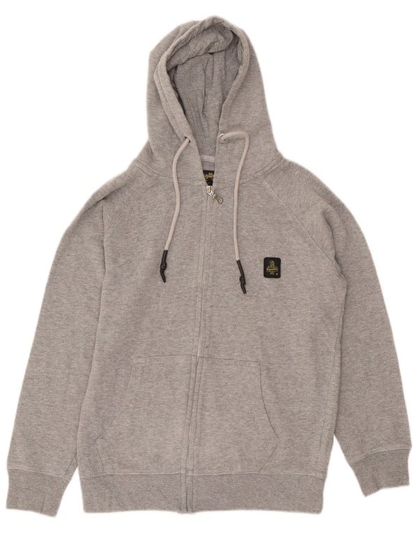 Refrigiwear Damen-Kapuzenpullover mit Reißverschluss, UK 14, mittelgraue Baumwolle