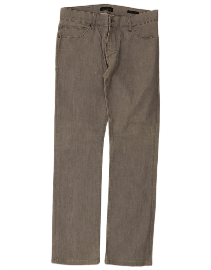 Zara Herren Straight Jeans EU 42 Large W32 L32 Grau