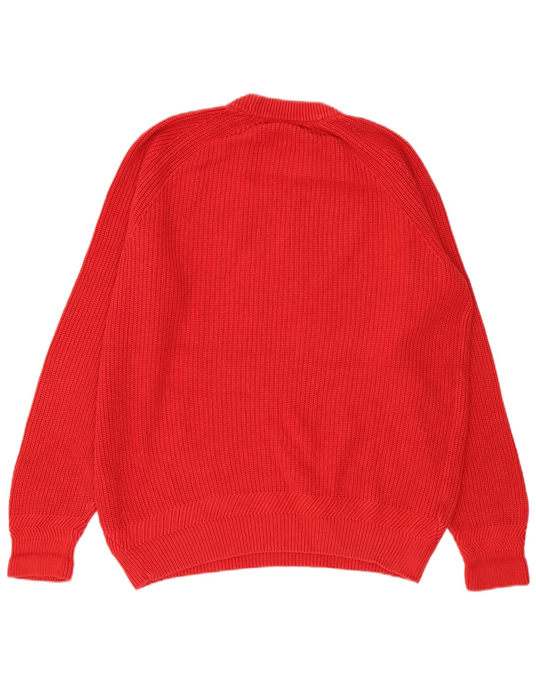 Fred Perry Herren-Pullover mit Rundhalsausschnitt, XL, rote Baumwolle