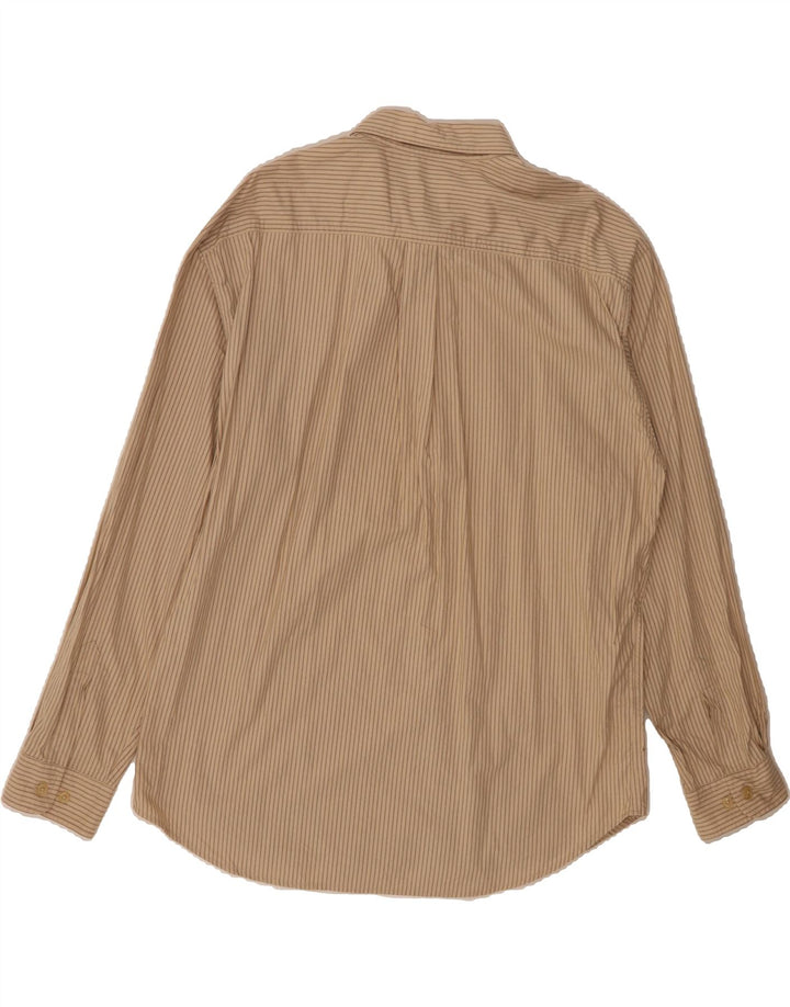 DOCKERS Mens Big & Tall Shirt XL Beige Striped Cotton Vintage Dockers and Second-Hand Dockers from Messina Hembry 