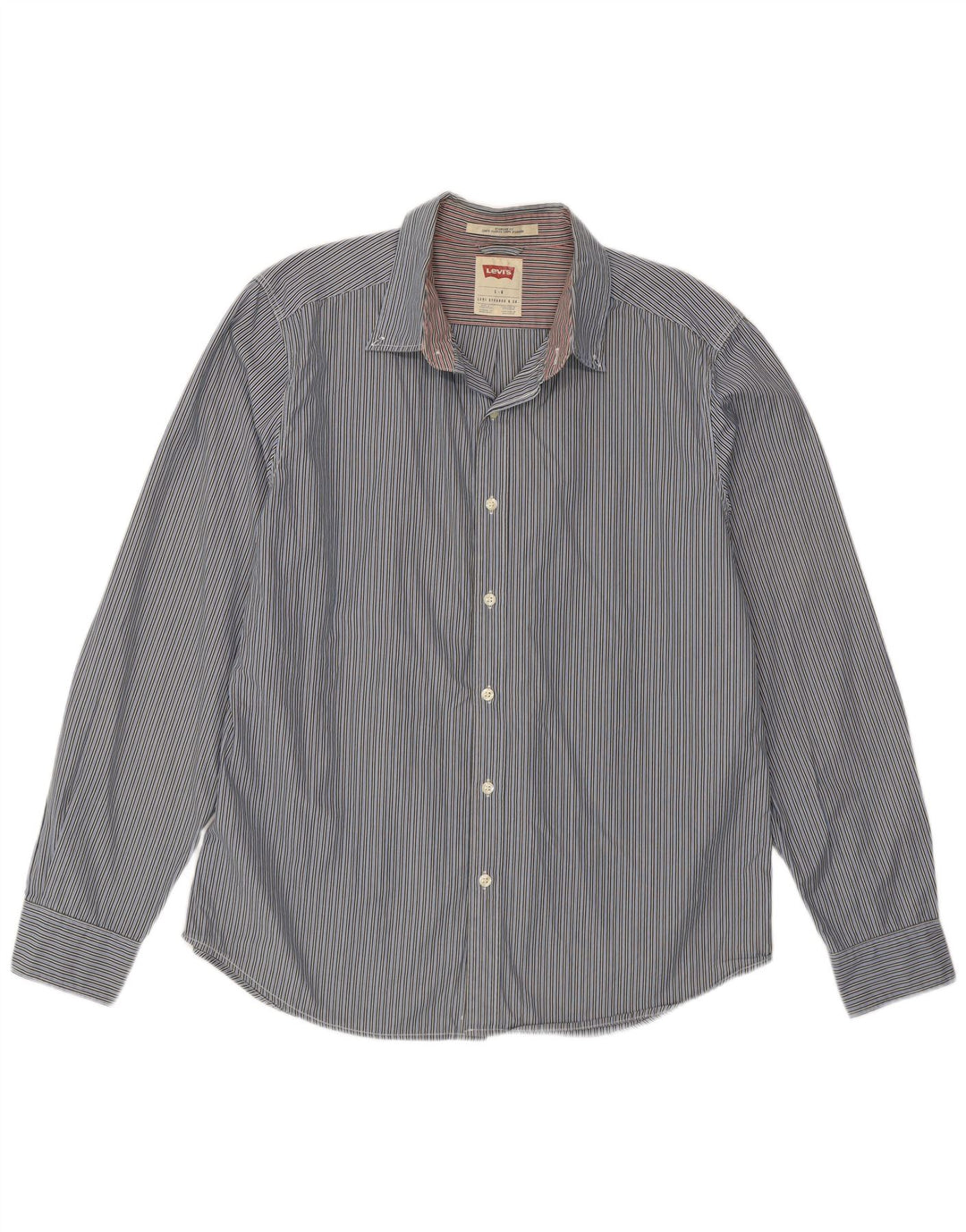 Levi's Herren-Hemd in Standard-Passform, groß, blau gestreift