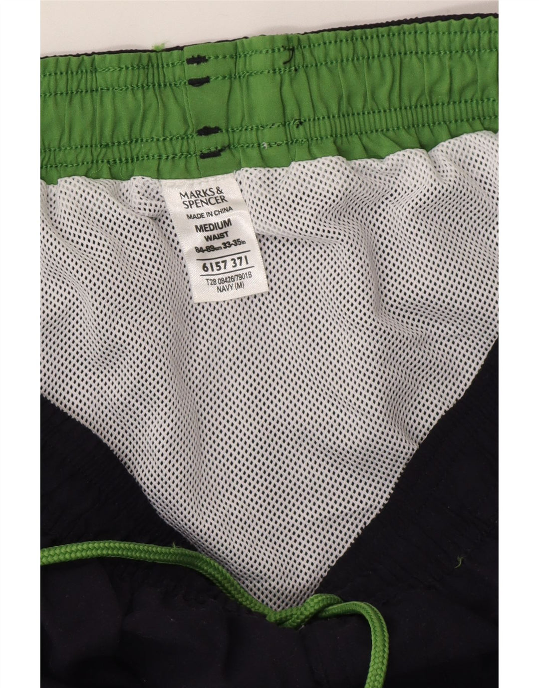 Marks & Spencer Herren-Badeshorts, mittelgroß, marineblau, Polyester