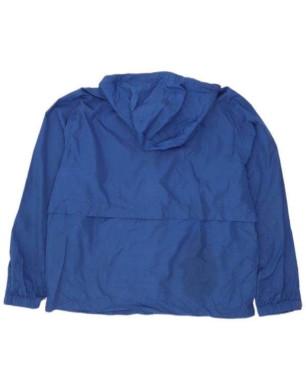 Eddie Bauer Herren-Regenjacke mit Kapuze, UK 38, Mittelblau, Polyester