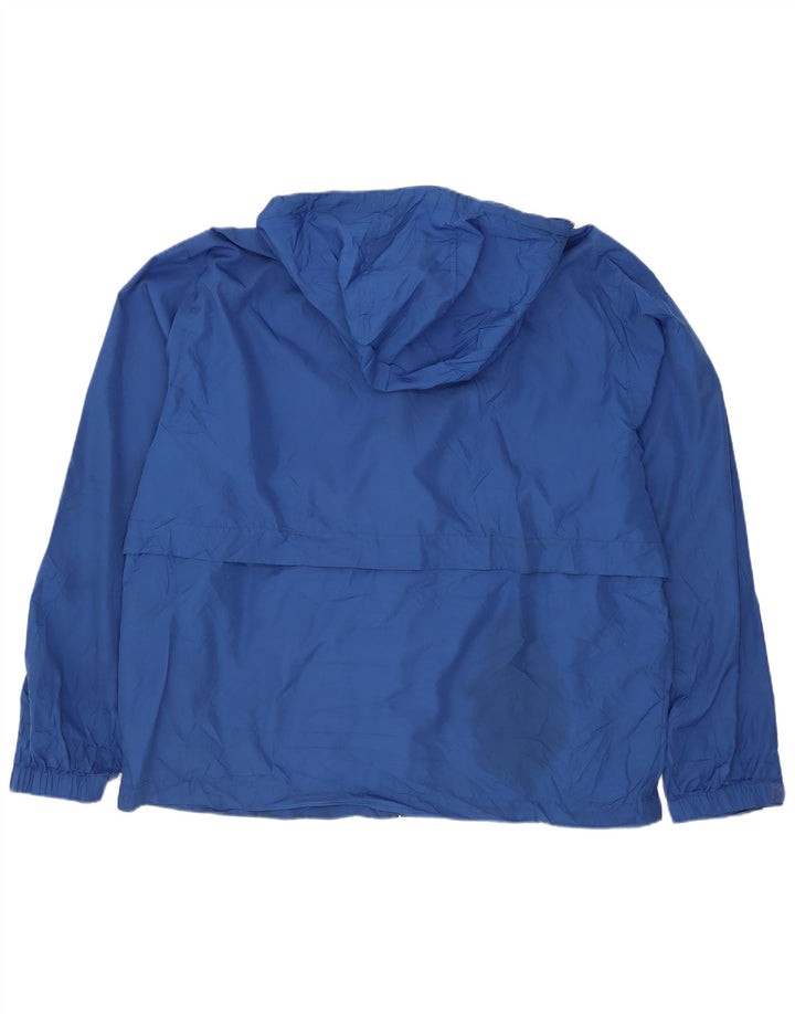 Eddie Bauer Herren-Regenjacke mit Kapuze, UK 38, Mittelblau, Polyester
