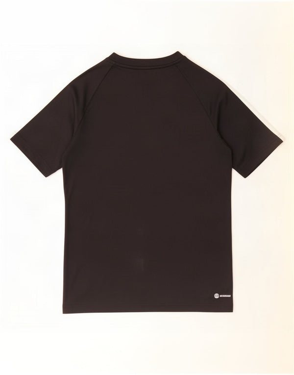 Adidas Jungen Aeroready T-Shirt Top 13–14 Jahre, schwarzes Polyester