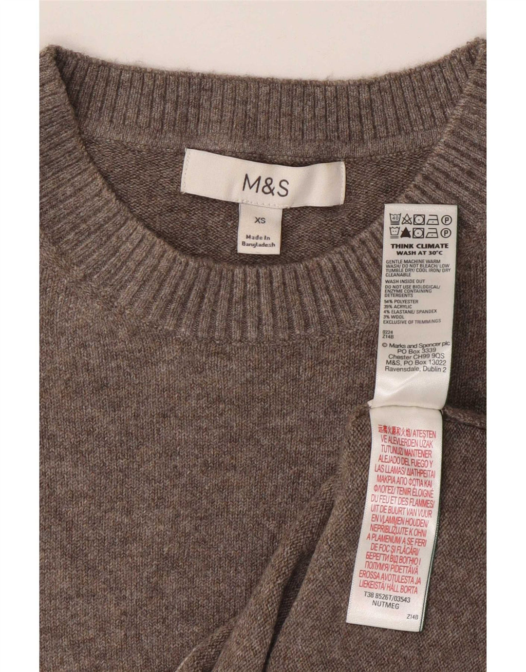 Marks & Spencer Damen Weste Tank Top UK 6 XS Grau Polyester