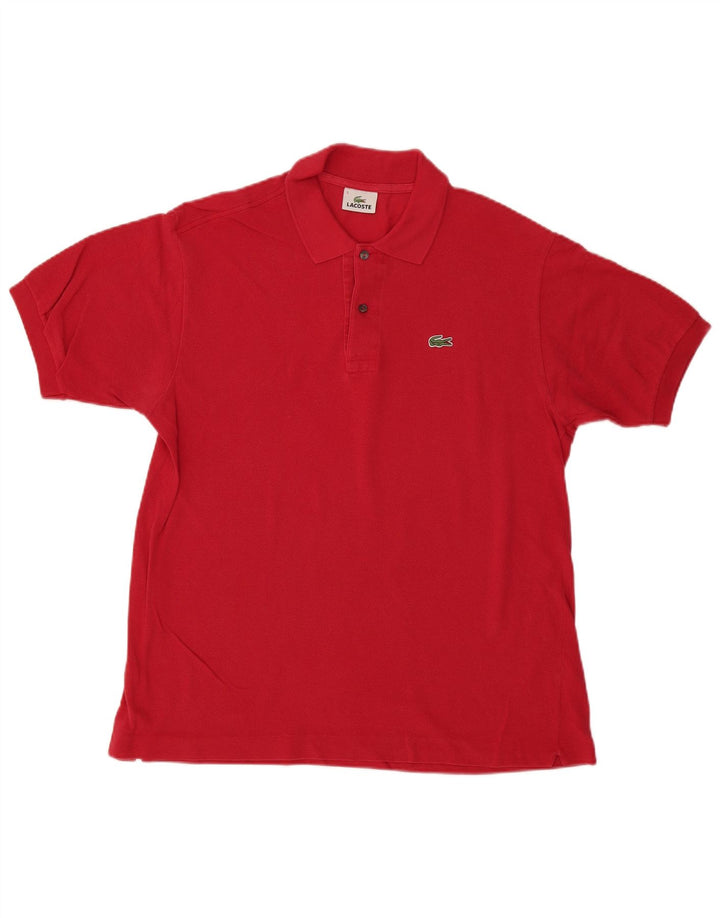 Lacoste Herren-Poloshirt, Größe 5, große rote Baumwolle