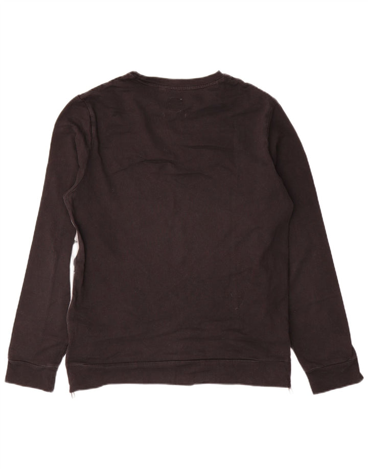 CALVIN KLEIN Damen Slim Fit Sweatshirt Pullover UK 10 Small Schwarz