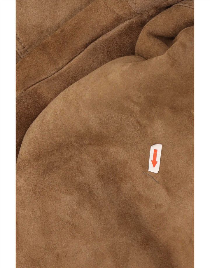 Vintage Herren Shearling Jacke IT 52 XL Beige