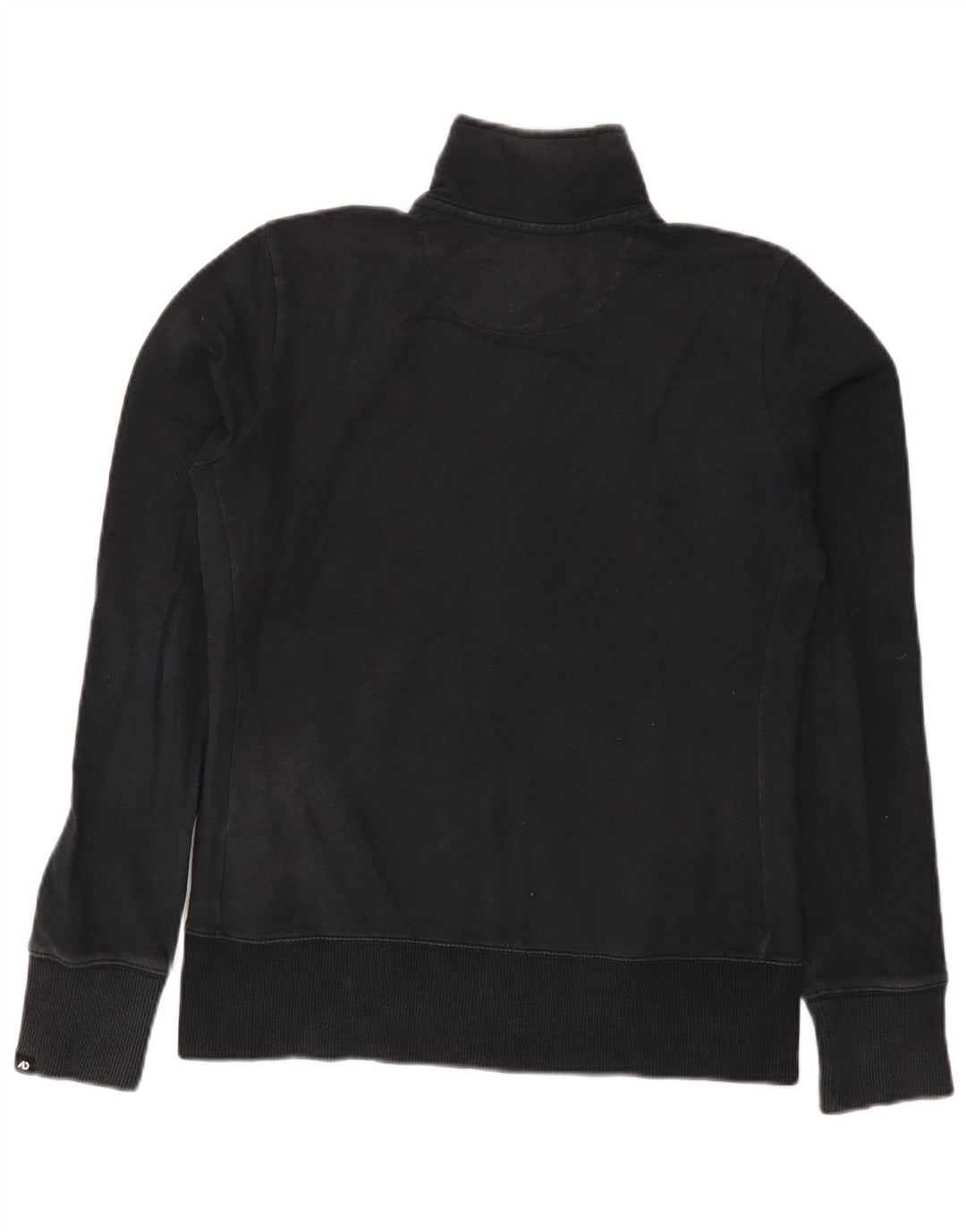 Nike Damen-Trainingsanzug-Oberteiljacke UK 14 Mittelschwarze Colourblock-Baumwolle