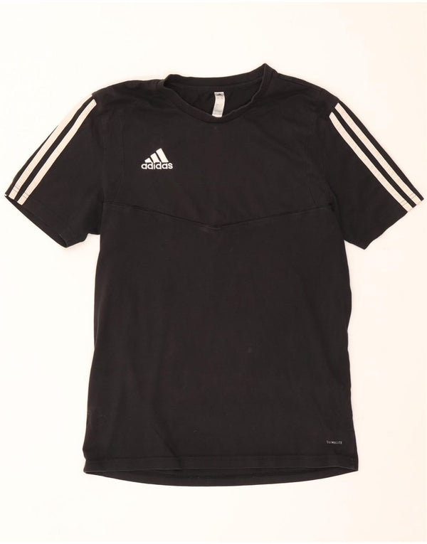 Adidas Herren Climalite T-Shirt Top Small Schwarz Baumwolle