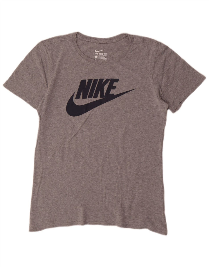 Nike Herren-T-Shirt mit Grafik, Größe S, graue Baumwolle