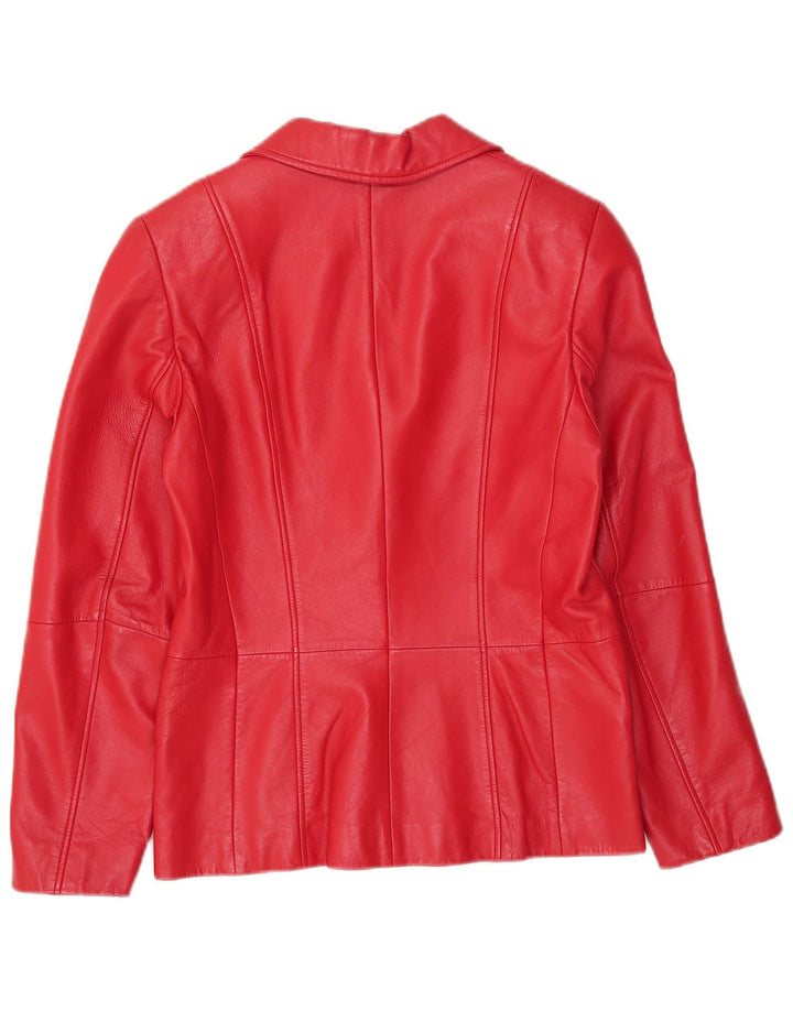 Gerry Weber Damen Lederjacke UK 12 Mittelrotes Leder