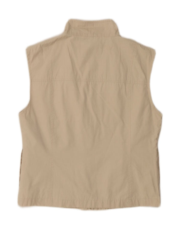 Street One Ärmellose Trainingsjacke für Damen, UK 14, Mittelbeige