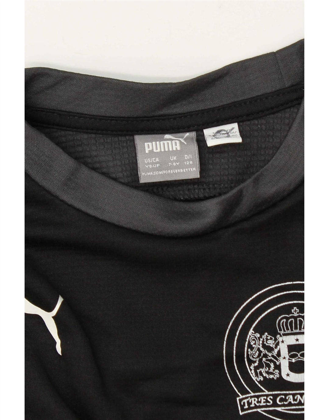Puma Jungen Graphic Top Langarm 7–8 Jahre Schwarz Farbblock