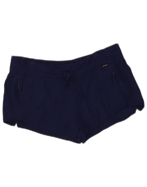 Hurley Damen Sportshorts UK 14 Medium Marineblau Rayon