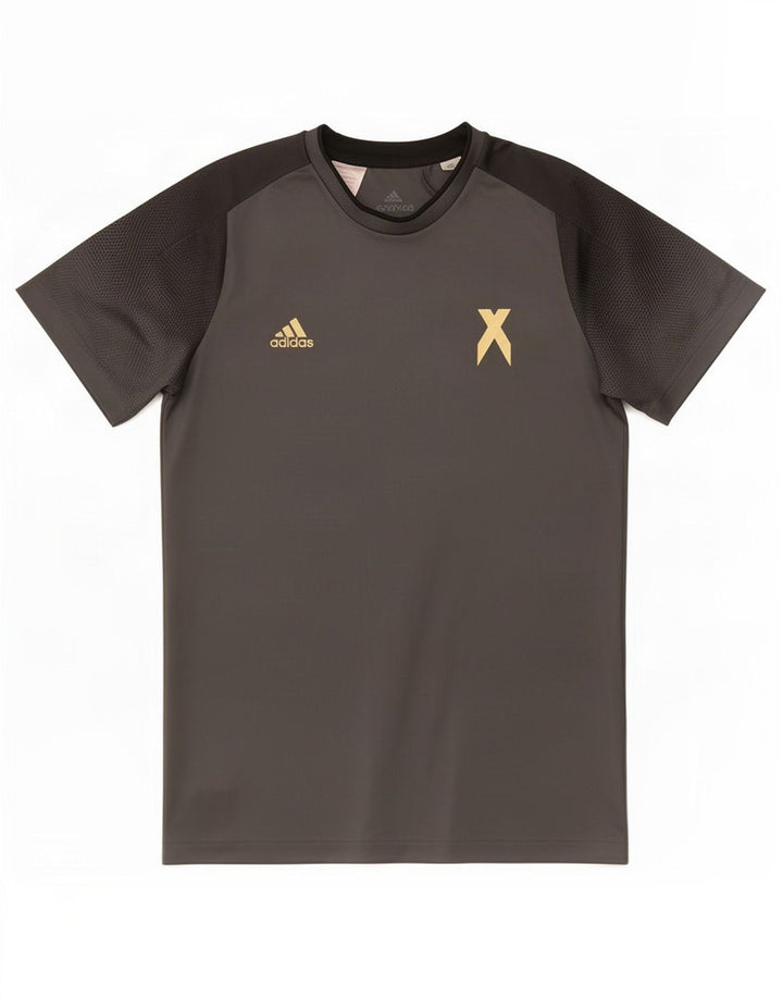 Adidas Jungen T-Shirt Top 13-14 Jahre Graues Polyester