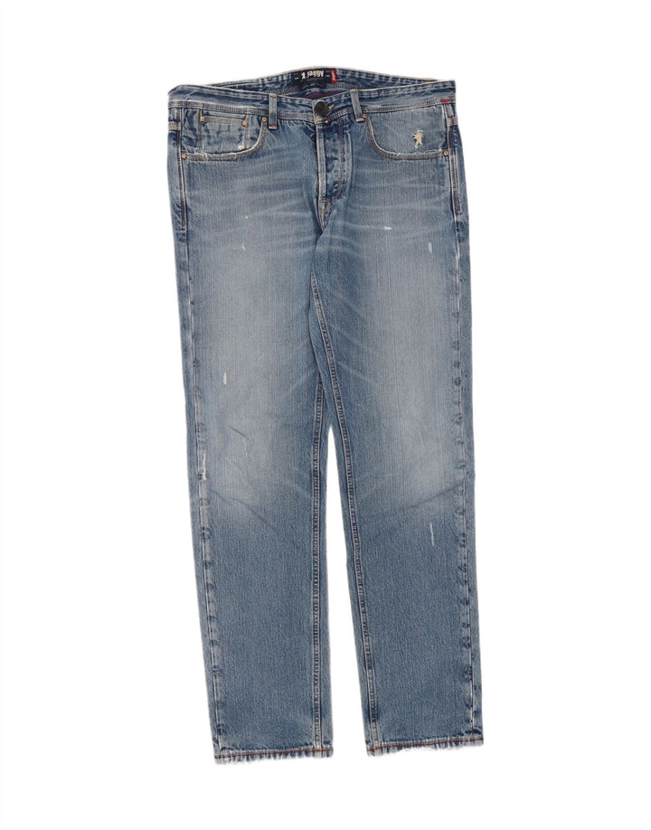 JAGGY Mens Straight Jeans W36 L34 Blue Cotton Vintage Jaggy and Second-Hand Jaggy from Messina Hembry 