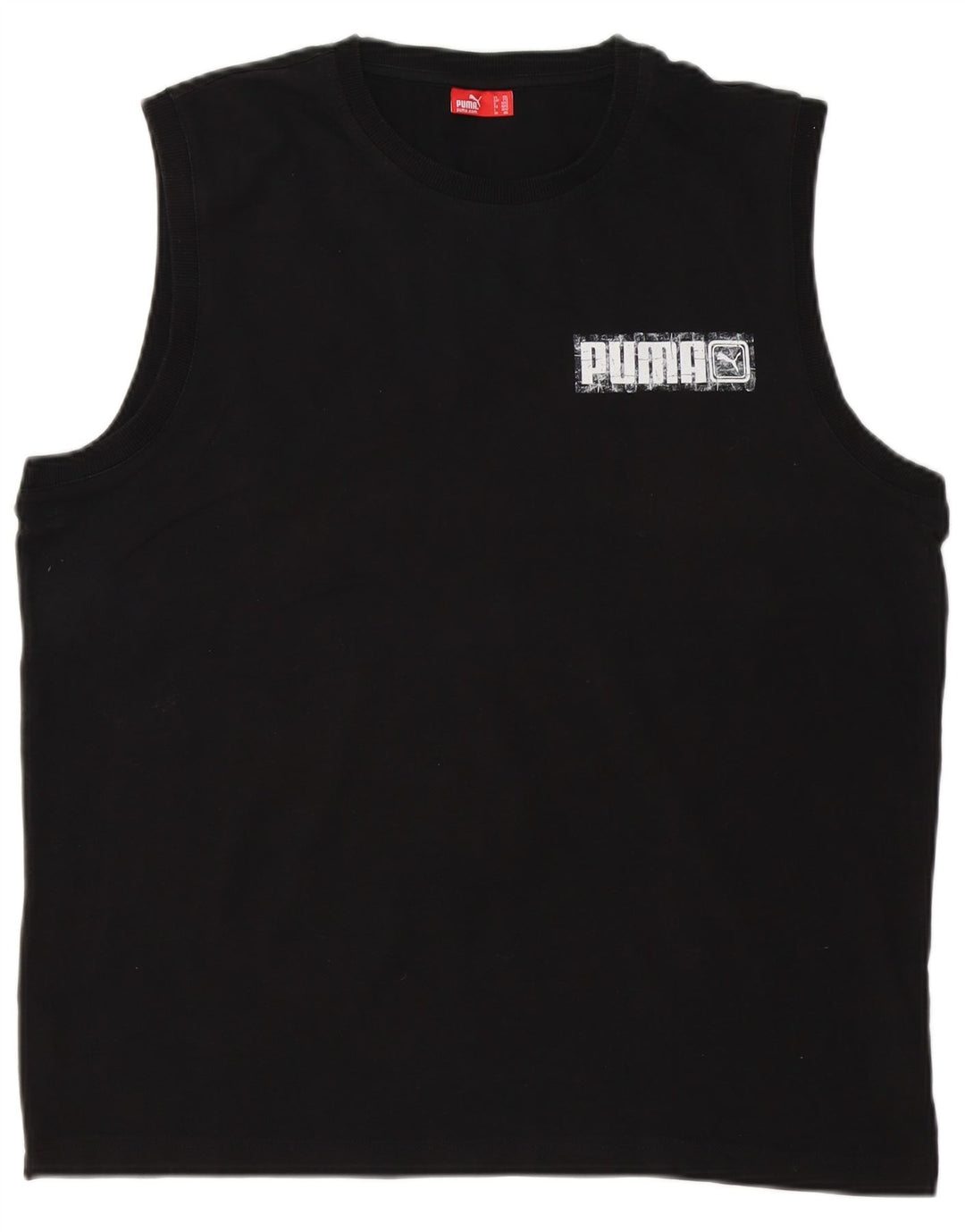 Puma Herren Weste Top 2XL Schwarz Baumwolle