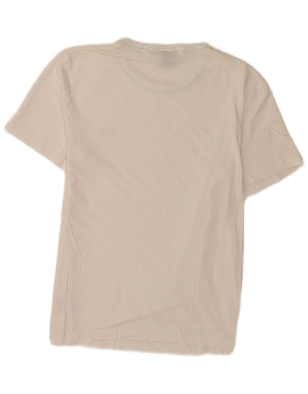 Hugo Boss Herren T-Shirt Top aus mittelweißer Baumwolle