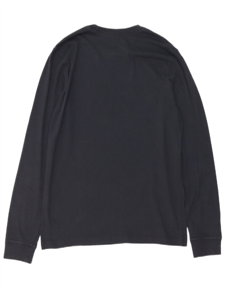 Nike Herren-Basketball-Oberteil mit Grafik, langärmlig, mittelgroß, Marineblau