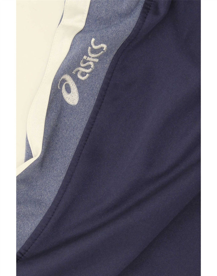 Asics Herren-Trainingshose, groß, Marineblau, Farbblock