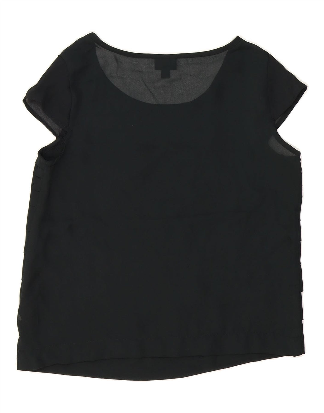MOSSIMO Womens Blouse Top UK 14 Medium Black Polyester Vintage Mossimo and Second-Hand Mossimo from Messina Hembry 