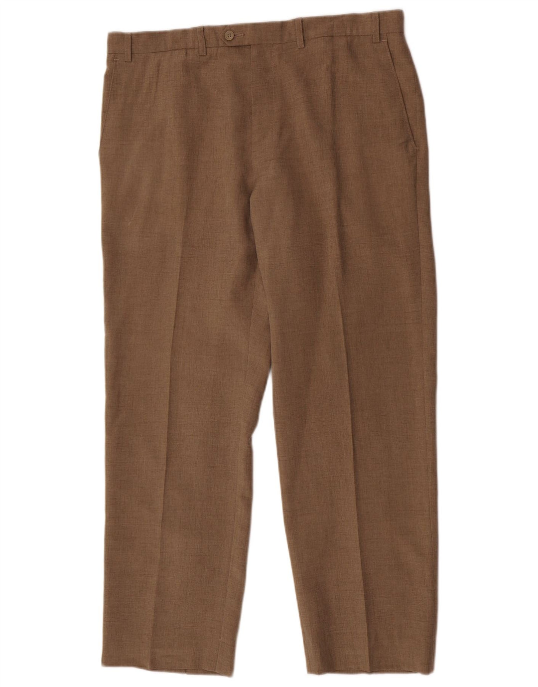 MARKS & SPENCER Gerade Herren-Anzughose W38 L31 Beige Polyester