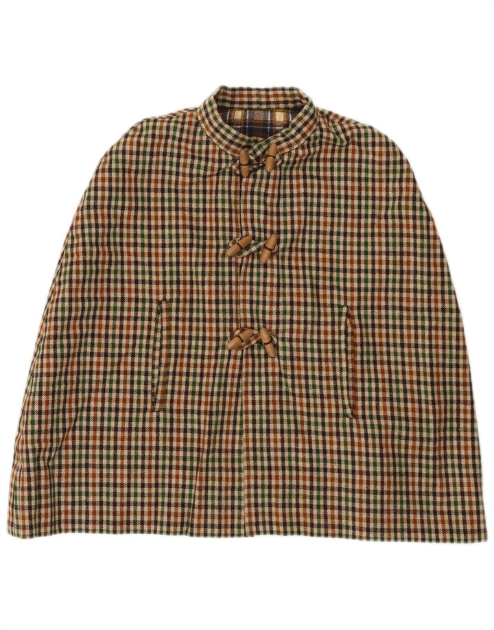 Vintage Mädchen Poncho Mantel 11-12 Jahre Mehrfarbig kariert