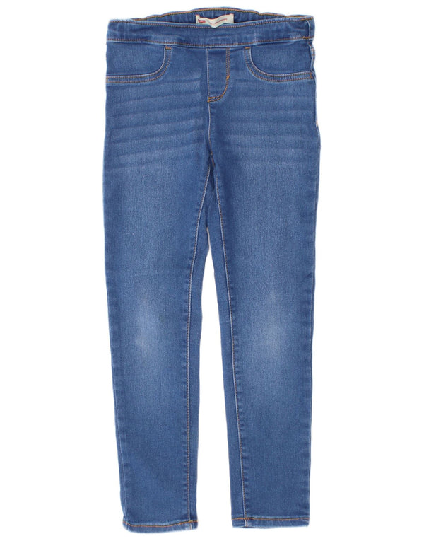 Levi's Jegging-Jeans für Mädchen, 6–7 Jahre, W24 L23, blaue Baumwolle
