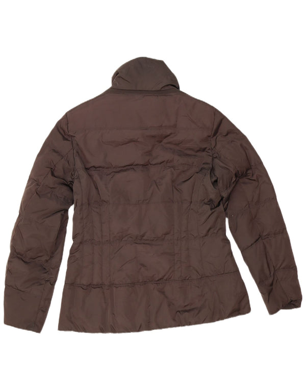 Geox Damen Wattierte Jacke UK 14 Large Braun Polyester