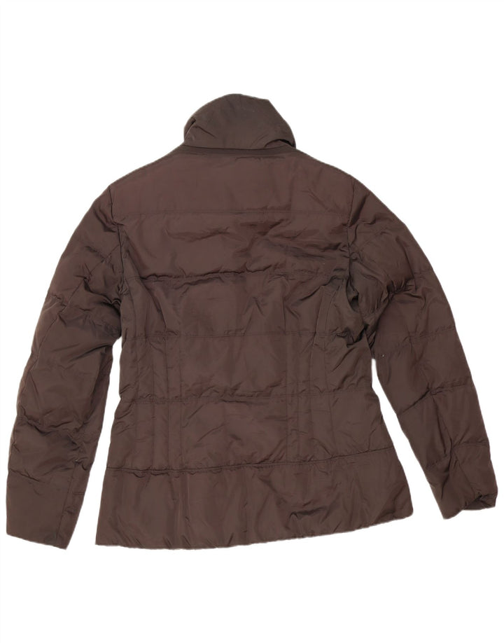 Geox Damen Wattierte Jacke UK 14 Large Braun Polyester