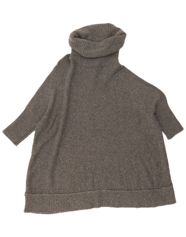 Jaeger Damen-Pullover mit Rollkragen, übergroß, Rollkragenpullover, Gr. 10, Größe S, Grau
