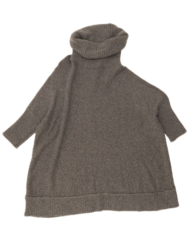 Jaeger Damen-Pullover mit Rollkragen, übergroß, Rollkragenpullover, Gr. 10, Größe S, Grau