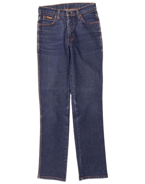 Wrangler Damen ROXANNE Straight Jeans W24 L30 Blaue Baumwolle